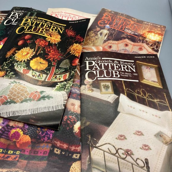 Vintage Annie's Pattern Club Magazine Lot, Quick and Easy Crafting Fun, 1990s - Picture 3 of 3